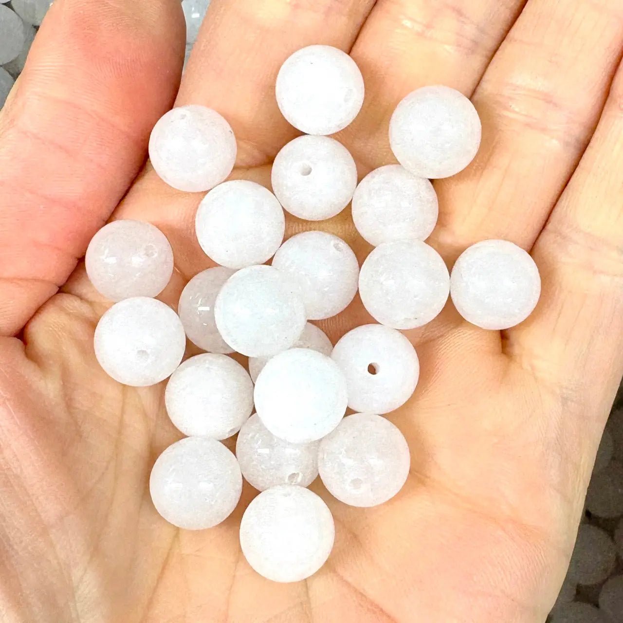 Valkoinen jade Kaulakoru - Parantajakivi, joka siunaa kosketuksellaan - Valkoisen Liekin Voima