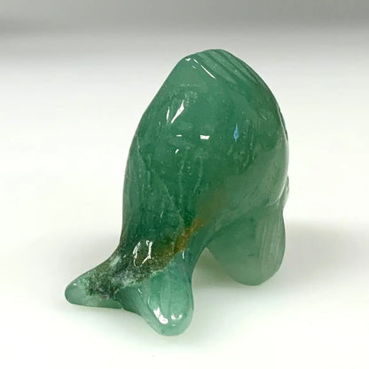 Vihreä aventuriini - Kristallifisu - Lasten suosikki - 4,5cm - Valkoisen Liekin Voima