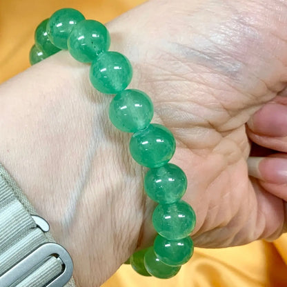 Vihreä aventuriini - Rannekoru - Lisää henkistä ja fyysistä hyvää oloa - Valkoisen Liekin Voima