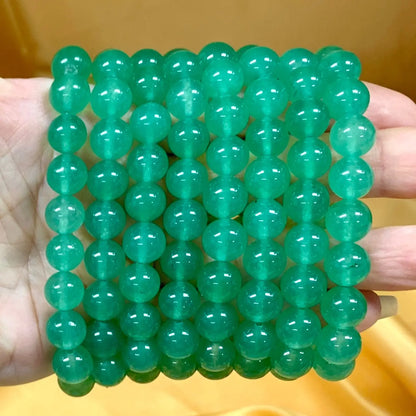 Vihreä aventuriini - Rannekoru - Lisää henkistä ja fyysistä hyvää oloa - Valkoisen Liekin Voima