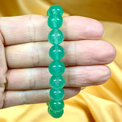 Vihreä aventuriini - Rannekoru - Lisää henkistä ja fyysistä hyvää oloa - Valkoisen Liekin Voima