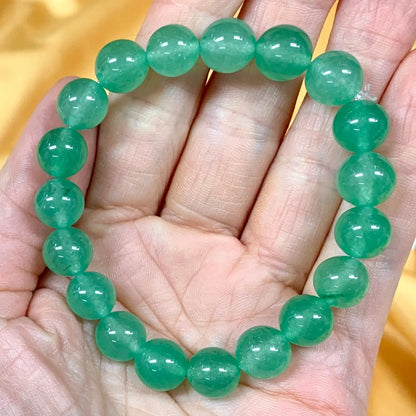 Vihreä aventuriini - Rannekoru - Lisää henkistä ja fyysistä hyvää oloa - Valkoisen Liekin Voima