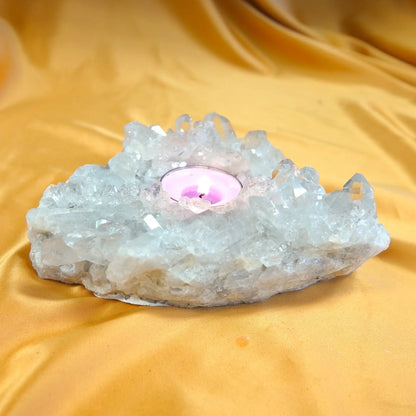 Vuorikristalli - Iso Kristallituikku - 933g - 15,5cm - Valkoisen Liekin Voima