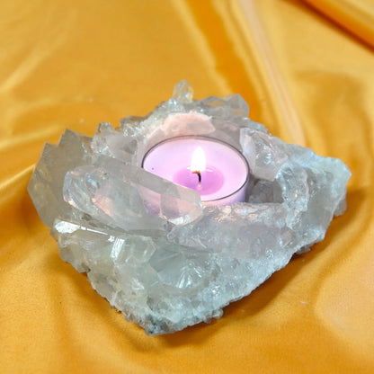 Vuorikristalli - Kristallituikku - 444g - 12cm - Valkoisen Liekin Voima