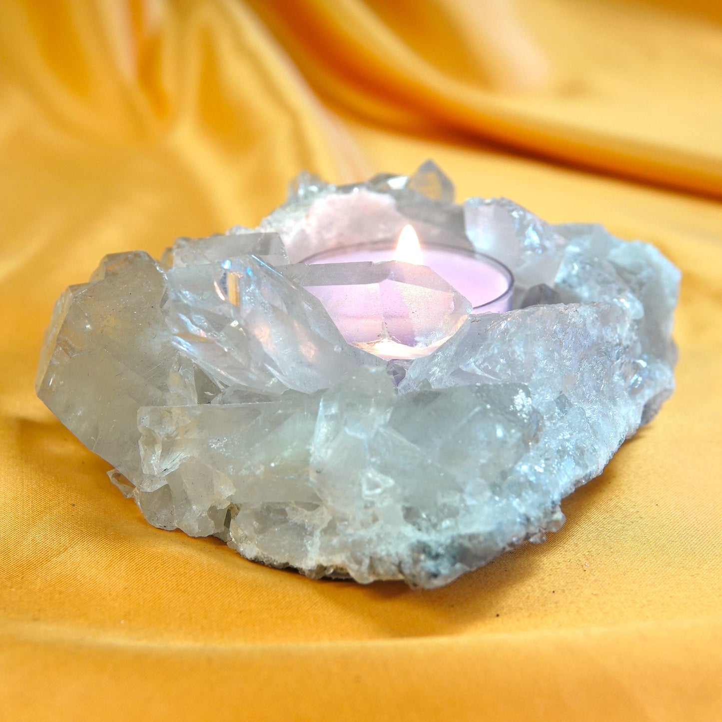 Vuorikristalli - Kristallituikku - 444g - 12cm - Valkoisen Liekin Voima