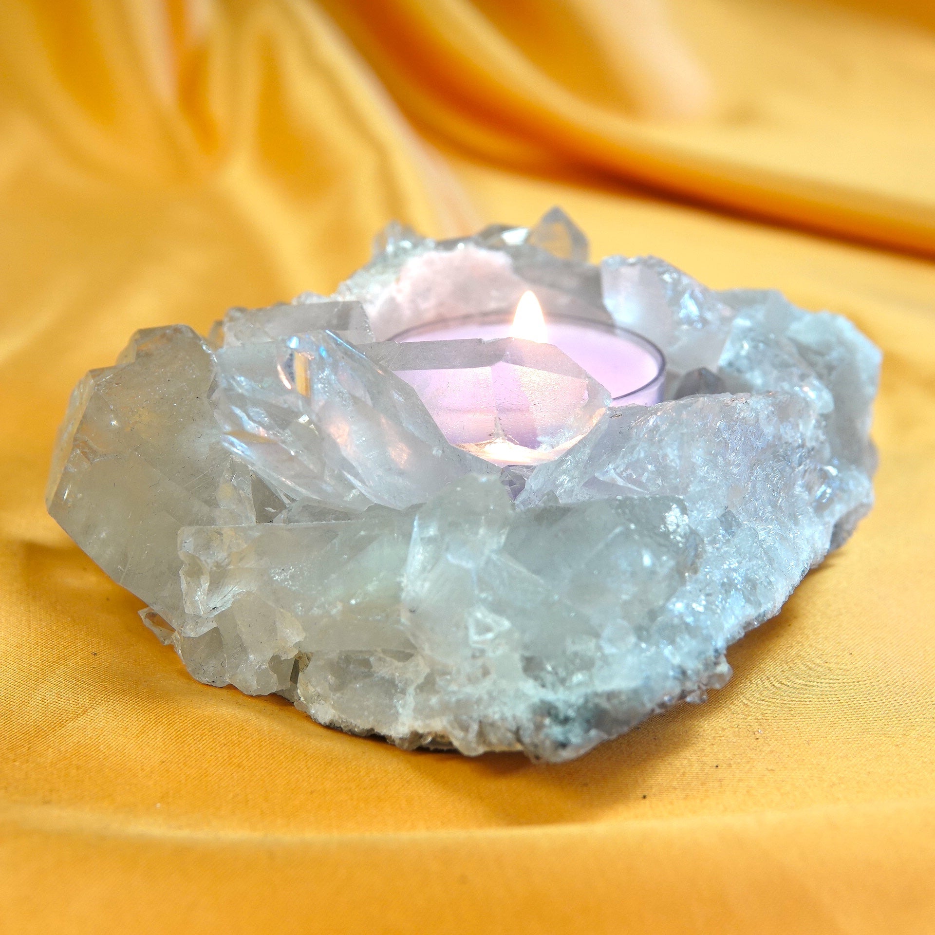 Vuorikristalli - Kristallituikku - 444g - 12cm - Valkoisen Liekin Voima