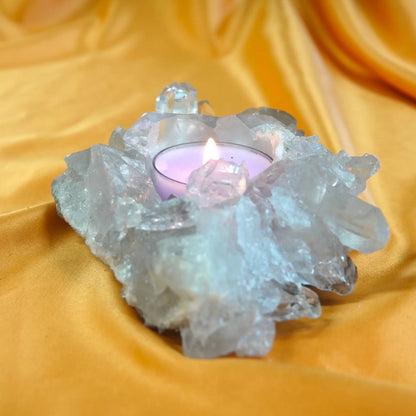 Vuorikristalli - Kristallituikku - 444g - 12cm - Valkoisen Liekin Voima