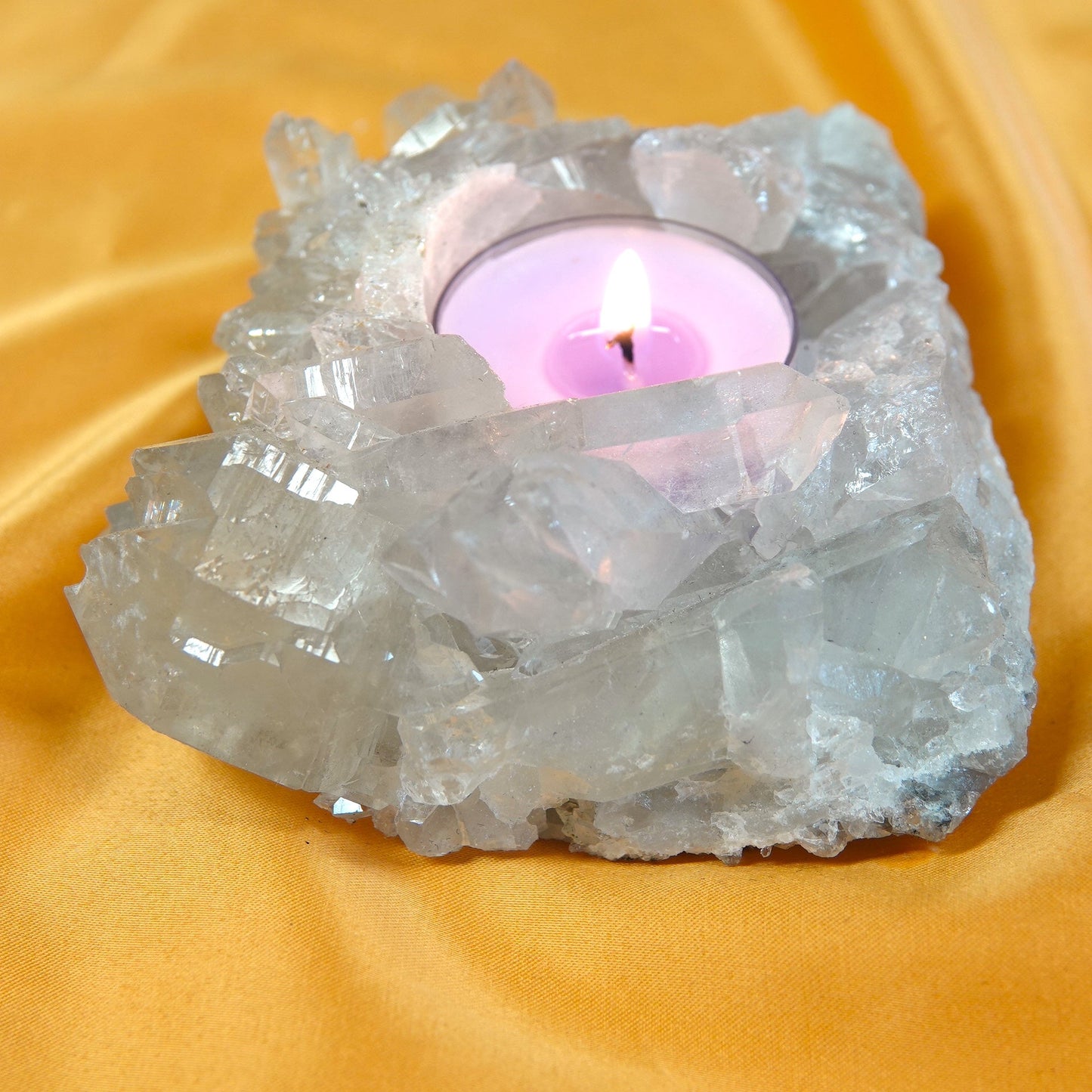 Vuorikristalli - Kristallituikku - 444g - 12cm - Valkoisen Liekin Voima