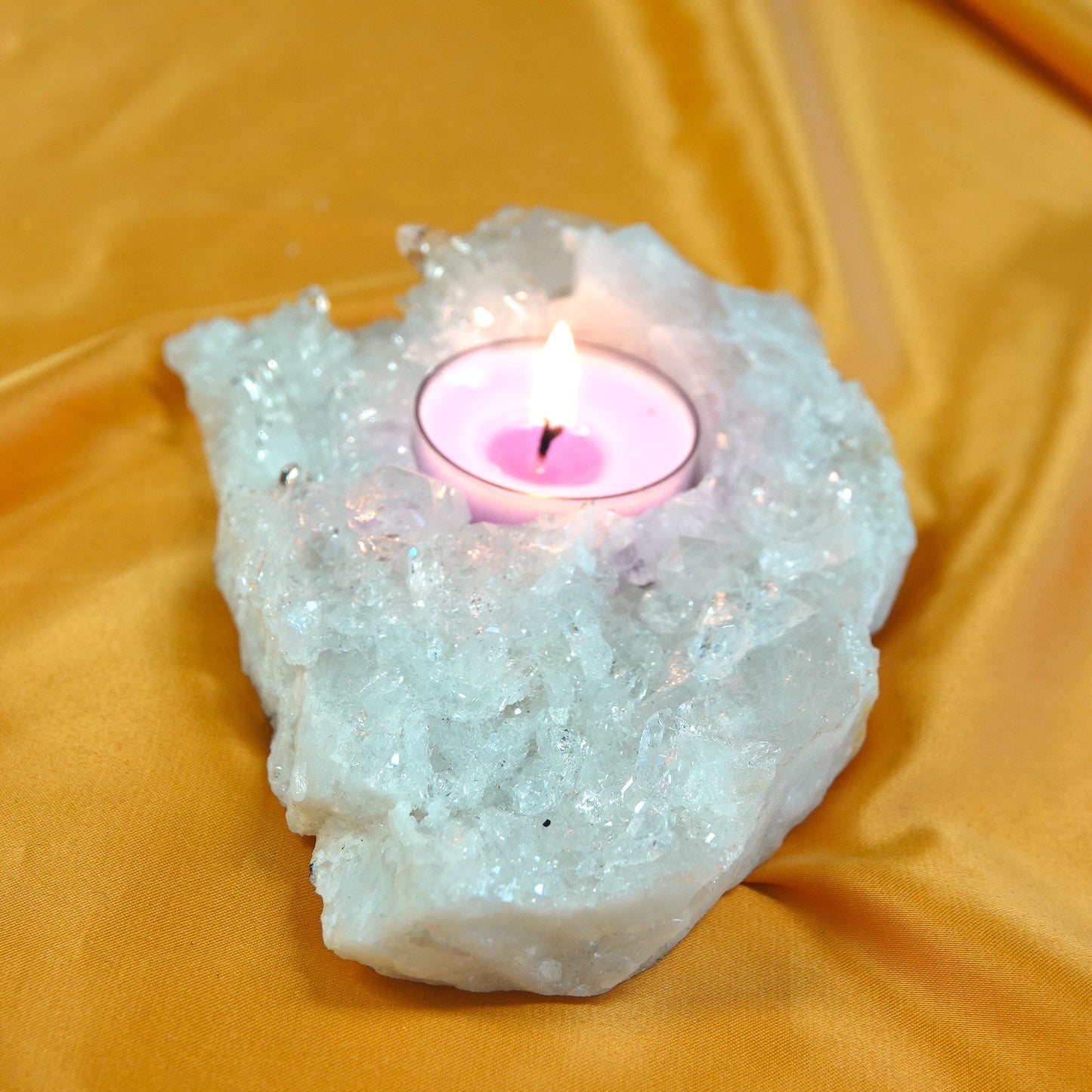 Vuorikristalli - Kristallituikku - 470g - 13,5cm - Valkoisen Liekin Voima