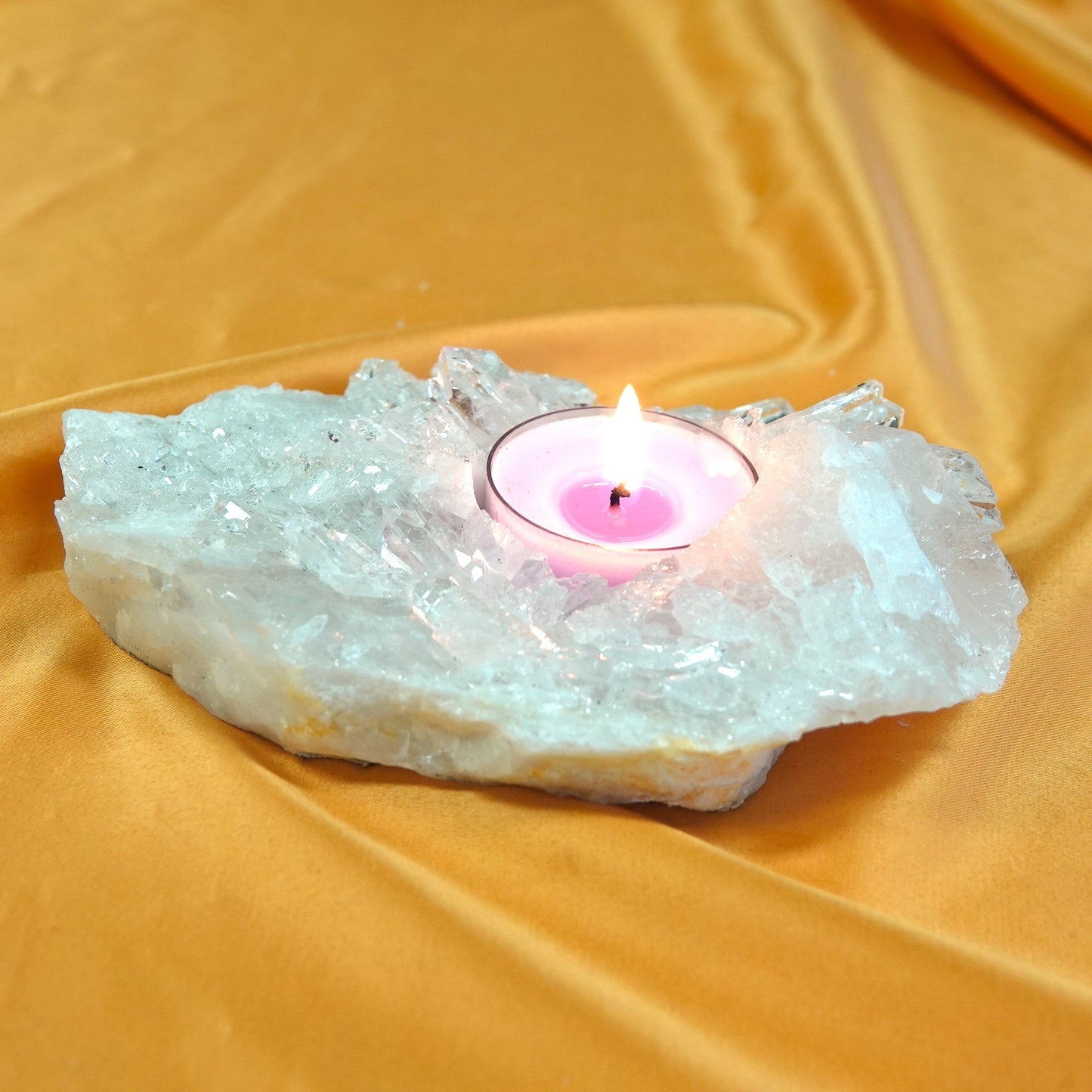 Vuorikristalli - Kristallituikku - 470g - 13,5cm - Valkoisen Liekin Voima