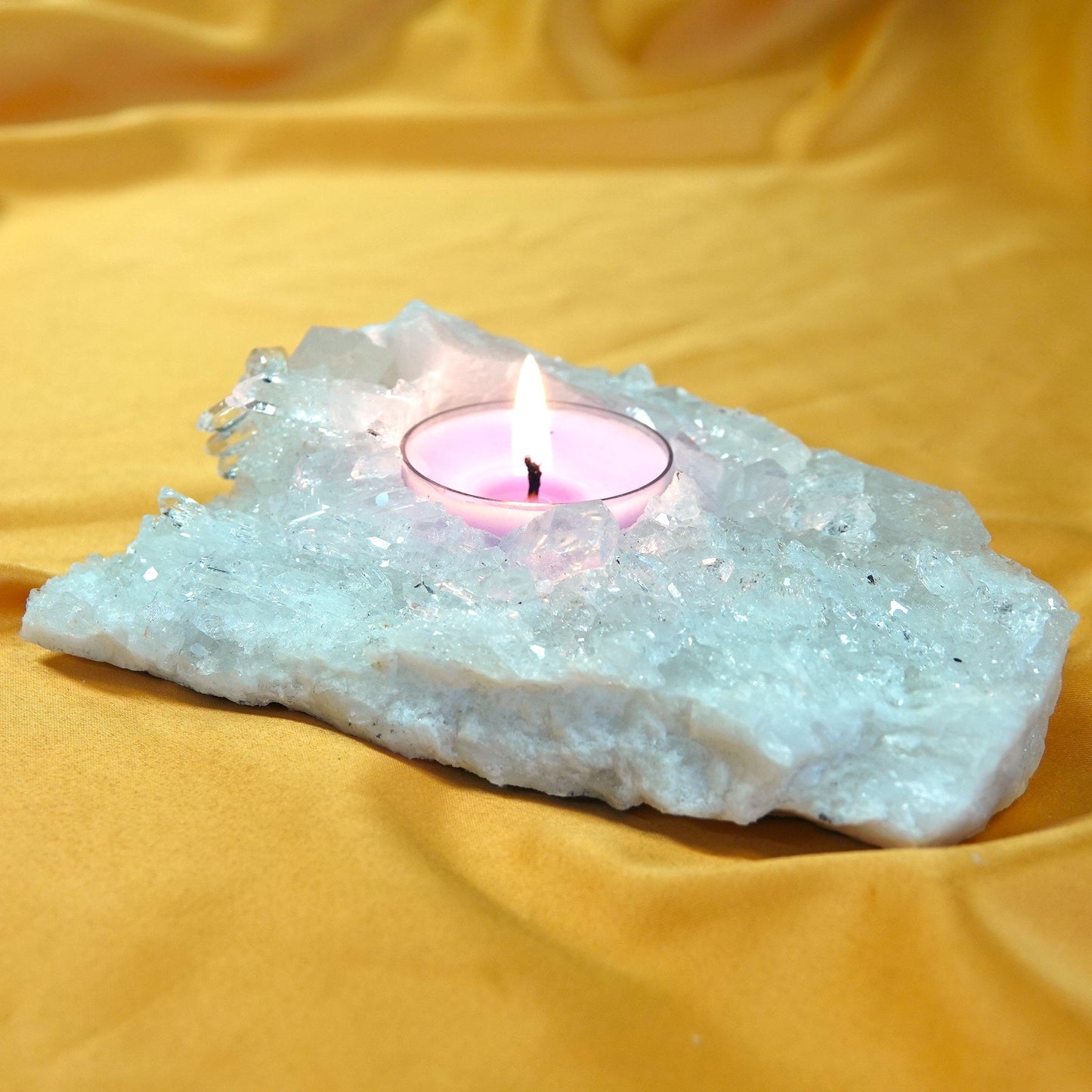 Vuorikristalli - Kristallituikku - 470g - 13,5cm - Valkoisen Liekin Voima