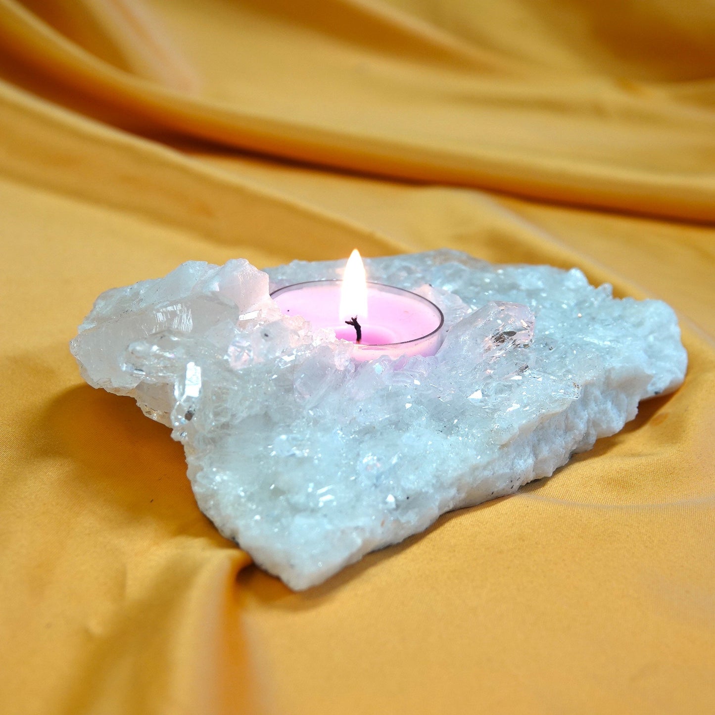 Vuorikristalli - Kristallituikku - 470g - 13,5cm - Valkoisen Liekin Voima